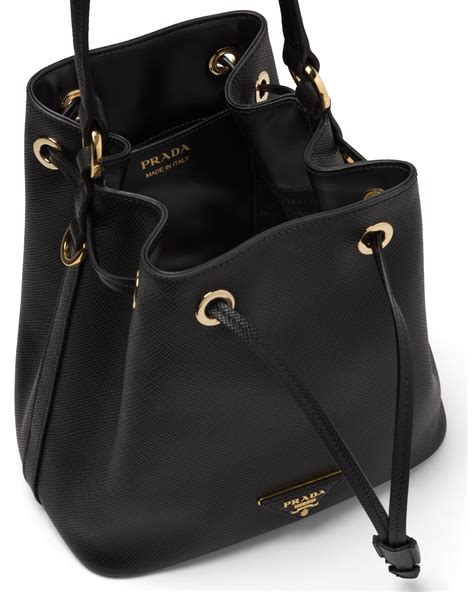 saffiano leather bucket bag prada|Prada nylon saffiano bag.